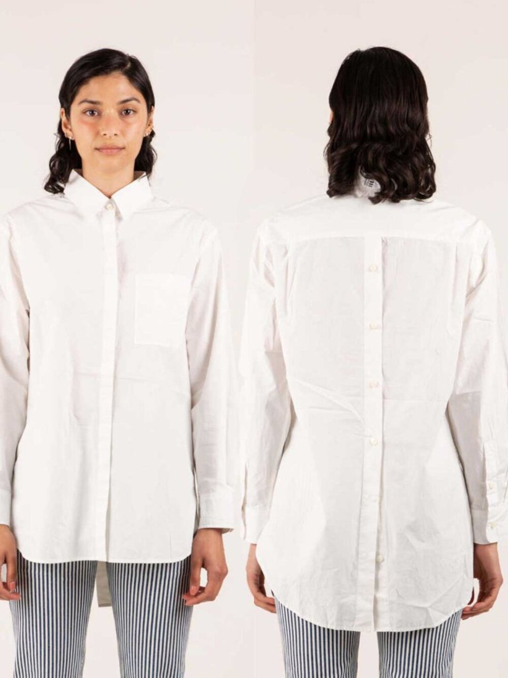 Alex Mill Jane Poplin Button Back Shirt Medium
